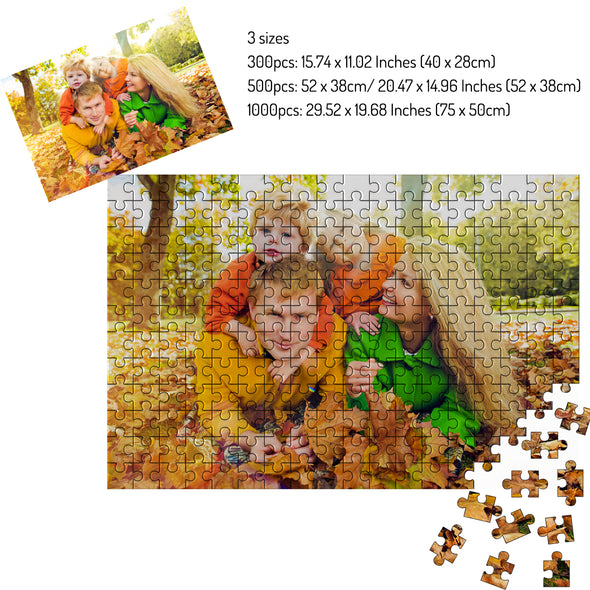 (300-1000) Piece Custom Puzzles Jigsaw from Photos for Adults Teen Kid, Personalized Puzzle