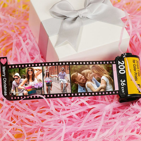 Custom Photo Film Roll Keychain for Valentine's Day,Mothers Day, Personalized Photo Camera Roll Keychain-10 Photo