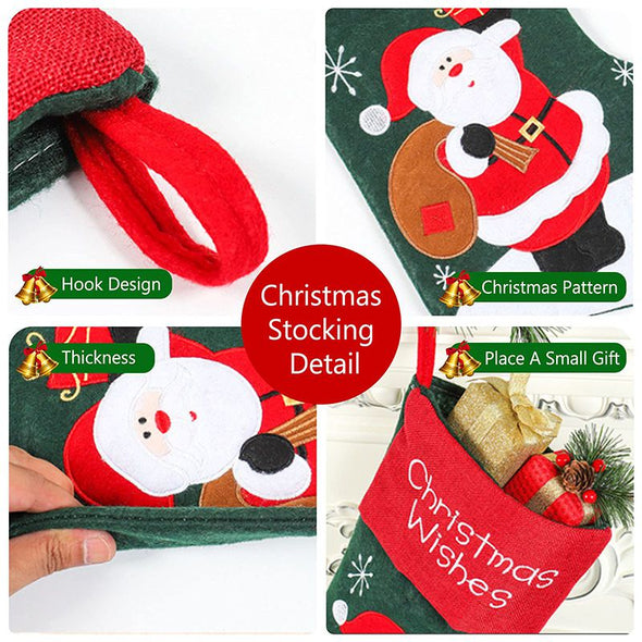 Custom Christmas Stockings, Personalized Christmas Stockings Name Tags, Xmas Stockings Family Decorations
