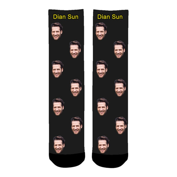 Face Photo Socks Personalized Funny Socks With Photo Unisex - amlion