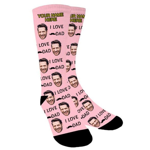 Custom Photo Socks Personalized Funny Face Socks With Photo Unisex - amlion