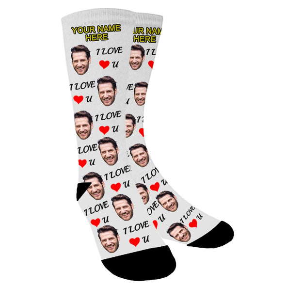 Custom Face Socks,Put Your Photo into Socks for Men and Women - amlion