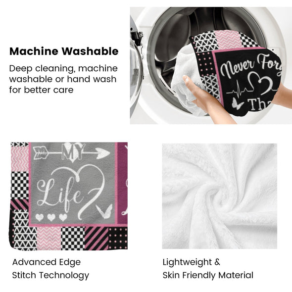 Wife Blanket, Throw Blanket Gifts for Birthday/Wedding/Anniversary/Christmas/Valentines