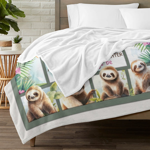 Sloth Blanket Gifts for Women Girls, Cozy Soft Sloths Throw Blanket for Men Kids Boys Christmas Birthday