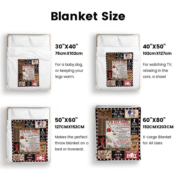 Baseball Pattern Blanket Fleece Throw Blanket Super Soft Warm Gifts for Baby Girls Boys Kids Mom Grandma Room Decor
