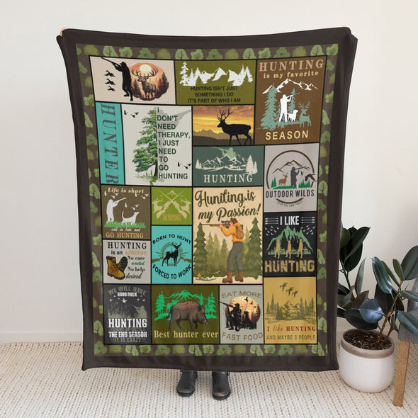 Deer Pattern Blanket Fleece Throw Blanket Super Soft Warm Gifts for Baby Girls Boys Kids Mom Grandma Room Decor