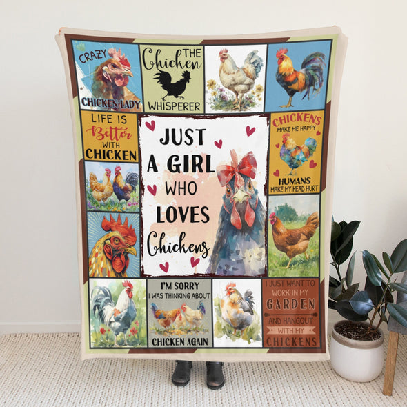 Chicken Pattern Blanket Fleece Throw Blanket Super Soft Warm Gifts for Baby Girls Boys Kids Mom Grandma Room Decor