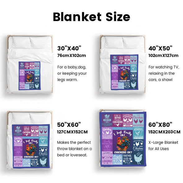 Chicken Pattern Blanket Fleece Throw Blanket Super Soft Warm Gifts for Baby Girls Boys Kids Mom Grandma Room Decor