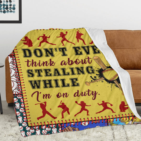 Baseball Pattern Blanket Fleece Throw Blanket Super Soft Warm Gifts for Baby Girls Boys Kids Mom Grandma Room Decor