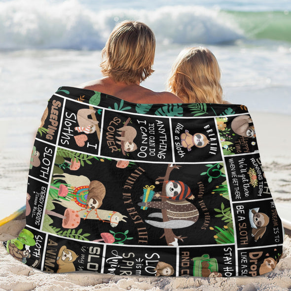 Sloth Blanket Gifts for Women Girls, Cozy Soft Sloths Throw Blanket for Men Kids Boys Christmas Birthday