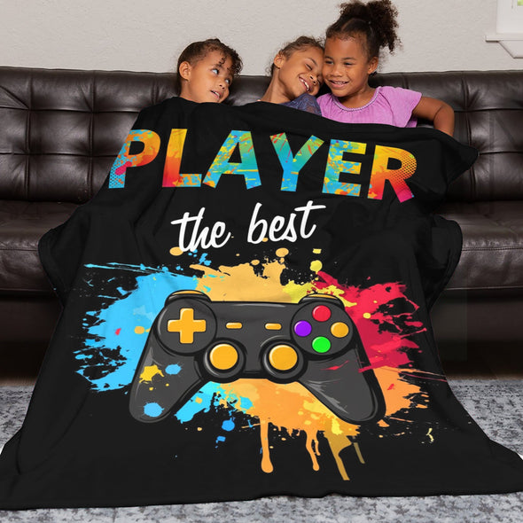 Gamer Blanket Fleece Throw Blanket Super Soft Warm Gifts for Baby Girls Boys Kids Mom Grandma Room Decor
