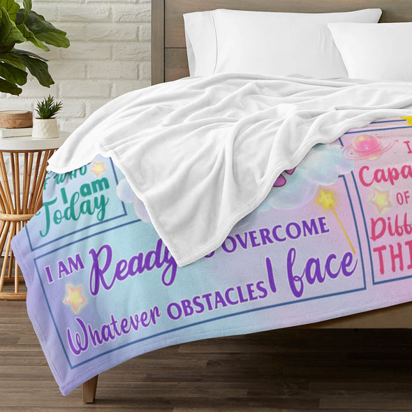 Unicorn Throw Blanket Super Soft Warm Cozy Fuzzy Plush Blanket Gifts for Girls Boys Kids Room Decor