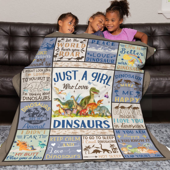 Dinosaur Blanket for Boys Kids Soft Flannel Blanket for Children's Toys are Suitable for Beds, Sofas and School Lunch Break-2-hml Balnket