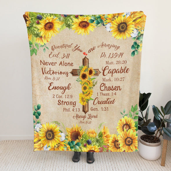 Sunflower Blanket Fleece Throw Blanket Super Soft Warm Gifts for Baby Girls Boys Kids Mom Grandma Room Decor