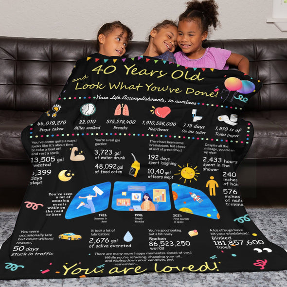 Birthday Gifts for Women Blanket, Happy Birthday Decorations Throw for Girls Her Friend Mom Sister Grandma Wife