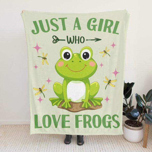Frog Pattern Blanket Fleece Throw Blanket Super Soft Warm Gifts for Baby Girls Boys Kids Mom Grandma Room Decor