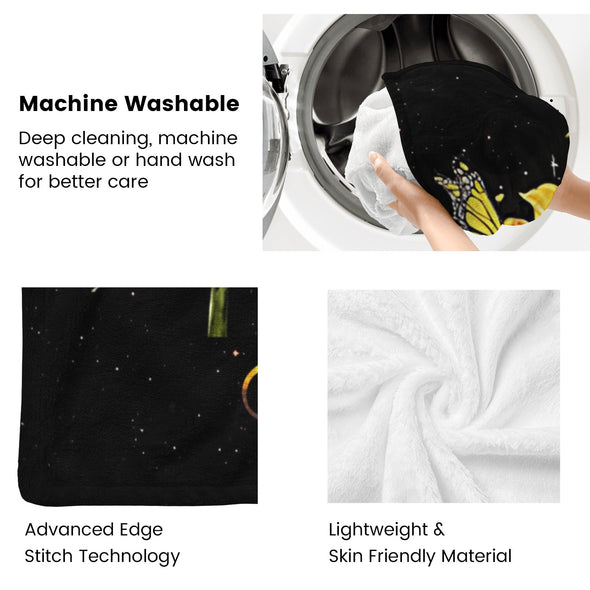 Sunflower Blanket Fleece Throw Blanket Super Soft Warm Gifts for Baby Girls Boys Kids Mom Grandma Room Decor