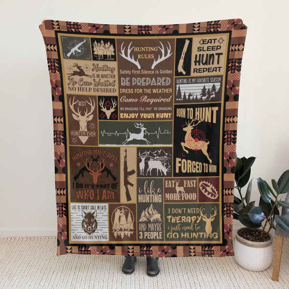 Deer Pattern Blanket Fleece Throw Blanket Super Soft Warm Gifts for Baby Girls Boys Kids Mom Grandma Room Decor