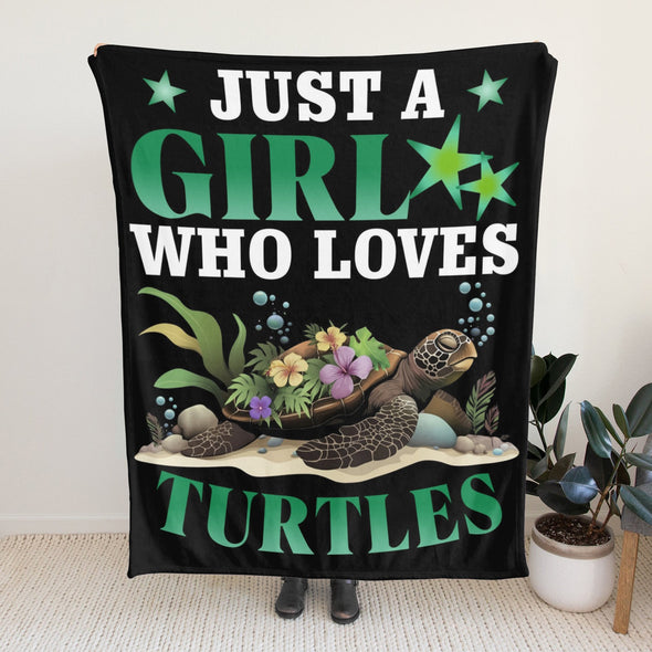 Turtle Pattern Blanket Fleece Throw Blanket Super Soft Warm Gifts for Baby Girls Boys Kids Mom Grandma Room Decor