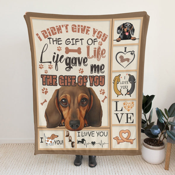 Dachshund Pattern Blanket Fleece Throw Blanket Super Soft Warm Gifts for Baby Girls Boys Kids Mom Grandma Room Decor