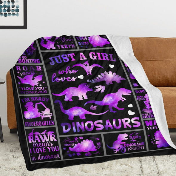 Dinosaur Blanket for Boys Kids Soft Flannel Blanket for Children's Toys are Suitable for Beds, Sofas and School Lunch Break-2-hml Balnket
