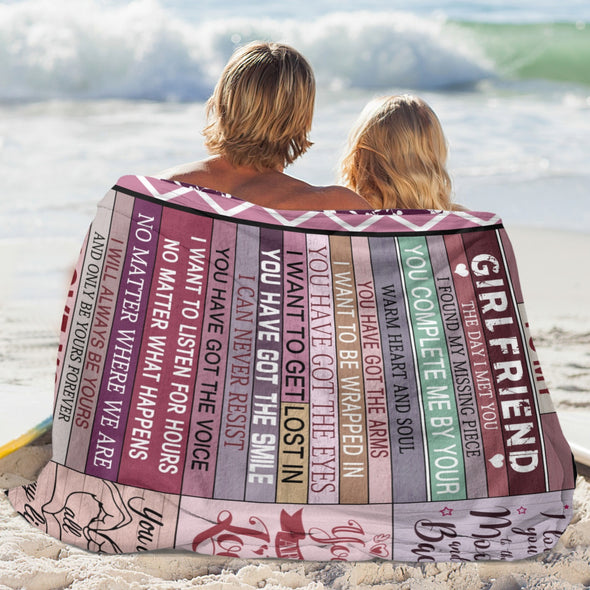 Gifts for Girlfriend Blanket, Girlfriend Birthday Gifts, Christmas Valentines Anniversary Throw Blanket for Her Women