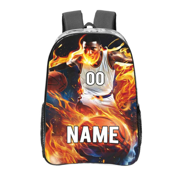 Custom Transparent Backpack with Name Personalized Travel Bags Customize for Boy Girl Adults Men Women Casual Camping