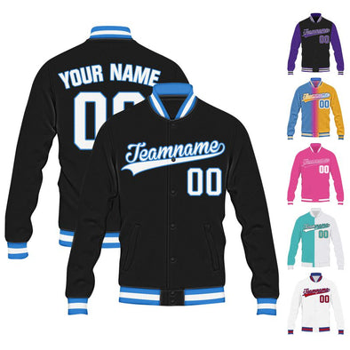Custom Varsity Baseball Jacket Personalized Team Name Number Sport Jackets for Men Women Youth