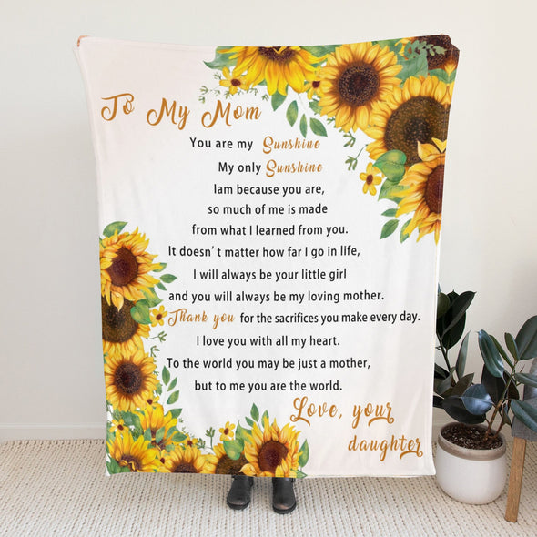 Sunflower Blanket Fleece Throw Blanket Super Soft Warm Gifts for Baby Girls Boys Kids Mom Grandma Room Decor