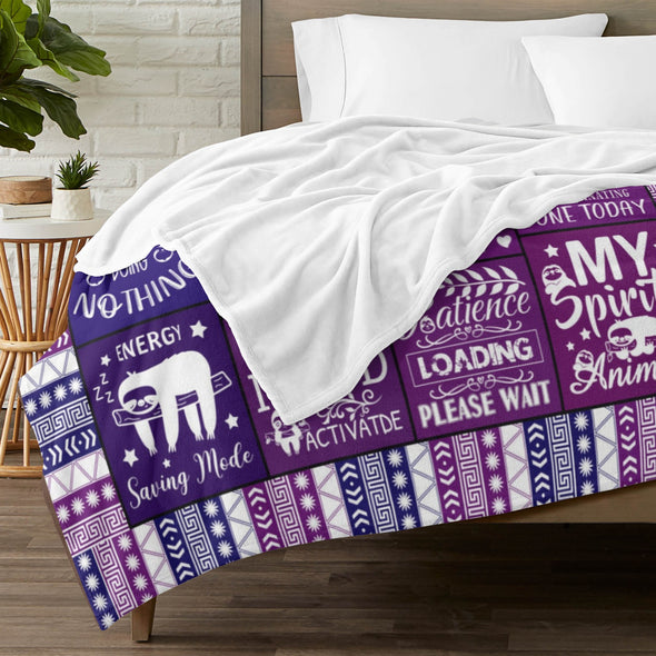 Sloth Blanket Gifts for Women Girls, Cozy Soft Sloths Throw Blanket for Men Kids Boys Christmas Birthday