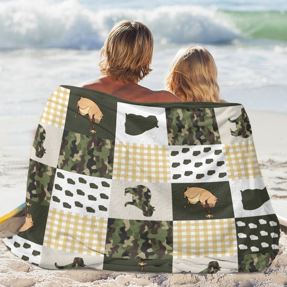 Capybara Pattern Blanket Fleece Throw Blanket Super Soft Warm Gifts for Baby Girls Boys Kids Mom Grandma Room Decor