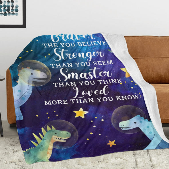 Dinosaur Blanket for Boys Kids Soft Flannel Blanket for Children's Toys are Suitable for Beds, Sofas and School Lunch Break-2-hml Balnket