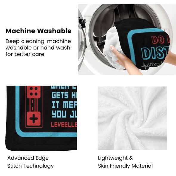 Gamer Blanket Fleece Throw Blanket Super Soft Warm Gifts for Baby Girls Boys Kids Mom Grandma Room Decor