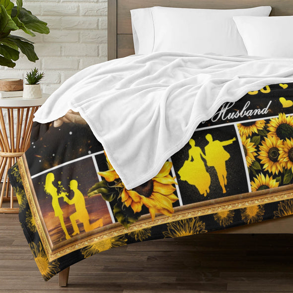 Sunflower Blanket Fleece Throw Blanket Super Soft Warm Gifts for Baby Girls Boys Kids Mom Grandma Room Decor