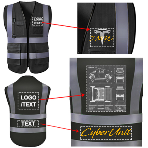 Custom Safety Vest for Men Women, Personalized Logo High Visibility Reflective Vest Bulk With Photo Text