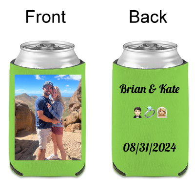 (10-150)PCS Custom Beer Can Cooler Sleeves Bulk, Personalized Insulated Beverage Bottle Holder with Logo Image Text