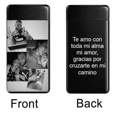 Custom Electric Lighters with Pictures, Personalized Photo Lighter Engraved for Men