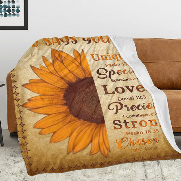 Sunflower Blanket Fleece Throw Blanket Super Soft Warm Gifts for Baby Girls Boys Kids Mom Grandma Room Decor