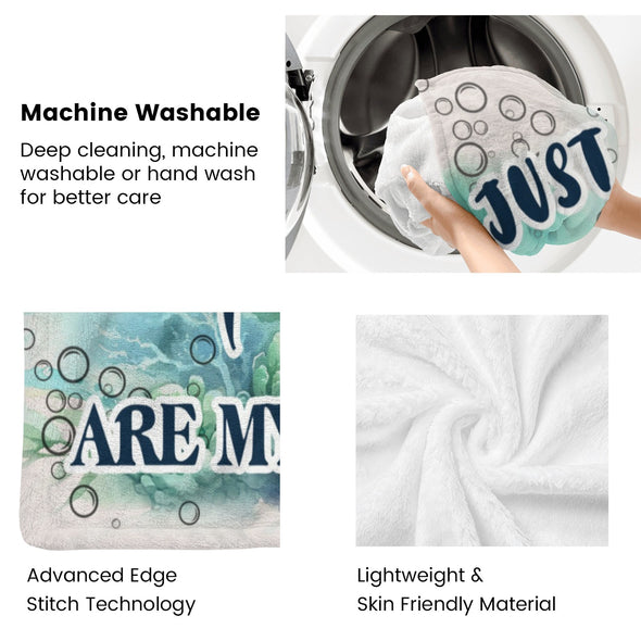 Turtle Pattern Blanket Fleece Throw Blanket Super Soft Warm Gifts for Baby Girls Boys Kids Mom Grandma Room Decor