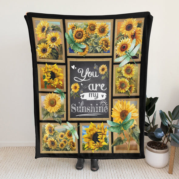 Sunflower Blanket Fleece Throw Blanket Super Soft Warm Gifts for Baby Girls Boys Kids Mom Grandma Room Decor