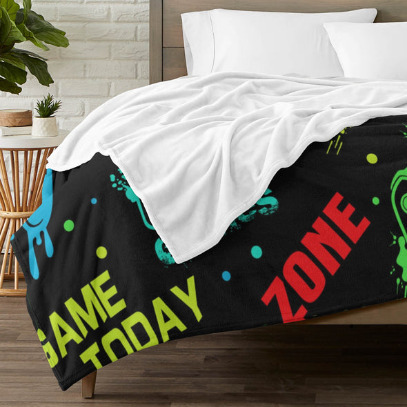 Gamer Blanket Fleece Throw Blanket Super Soft Warm Gifts for Baby Girls Boys Kids Mom Grandma Room Decor