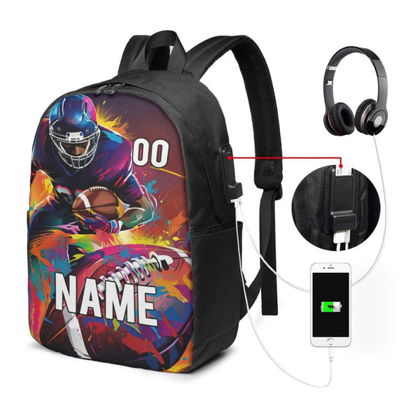 Custom Backpack with Name Personalized Travel Bag Customize for Adults Kids Boy Girl Men Women Camping Casual