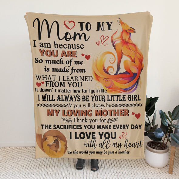 Fox Pattern Blanket Fleece Throw Blanket Super Soft Warm Gifts for Baby Girls Boys Kids Mom Grandma Room Decor