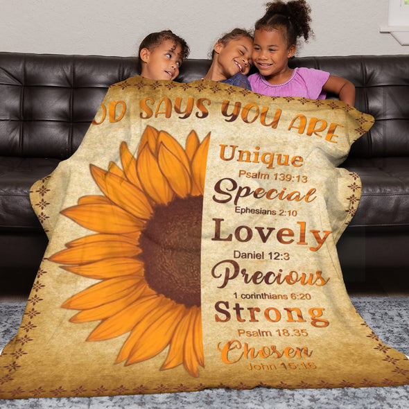 Sunflower Blanket Fleece Throw Blanket Super Soft Warm Gifts for Baby Girls Boys Kids Mom Grandma Room Decor