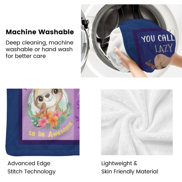 Sloth Blanket Gifts for Women Girls, Cozy Soft Sloths Throw Blanket for Men Kids Boys Christmas Birthday