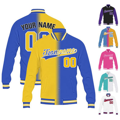 Custom Varsity Baseball Jacket Personalized Team Name Number Sport Jackets for Men Women Youth