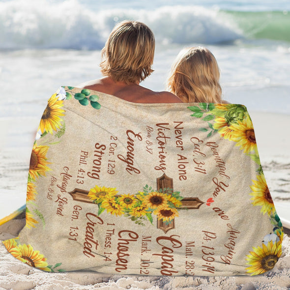 Sunflower Blanket Fleece Throw Blanket Super Soft Warm Gifts for Baby Girls Boys Kids Mom Grandma Room Decor