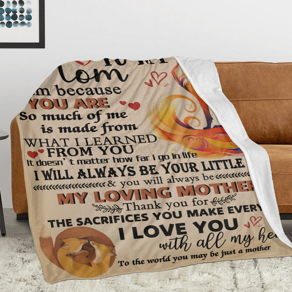 Fox Pattern Blanket Fleece Throw Blanket Super Soft Warm Gifts for Baby Girls Boys Kids Mom Grandma Room Decor