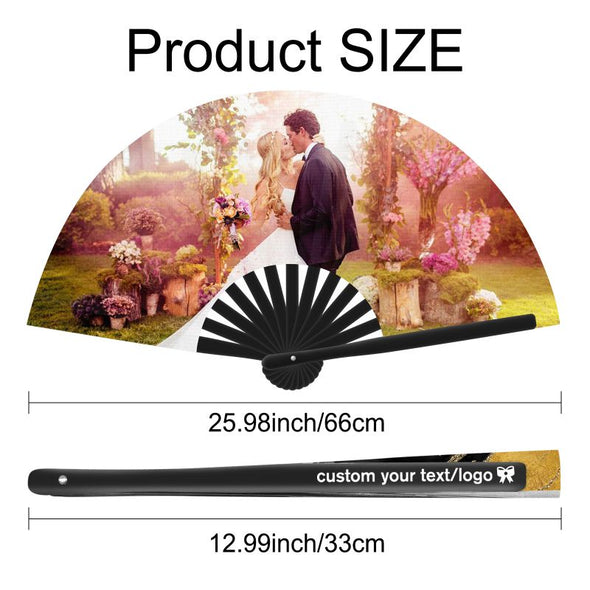 Custom Popping Fans for Line Dancing Personalized Decorative Folding Fans Customized with Pictures Text for Home