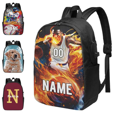 Custom Backpack with Name Personalized Travel Bag Customize for Adults Kids Boy Girl Men Women Camping Casual